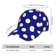 thumbnail image 2 of Fotbe Navy And White Polka Dot Gorro Clásico de Béisbol, Gorra Ajustable con Broche Snapback, Gorro de Exterior de Algodón Suave, 2 of 6