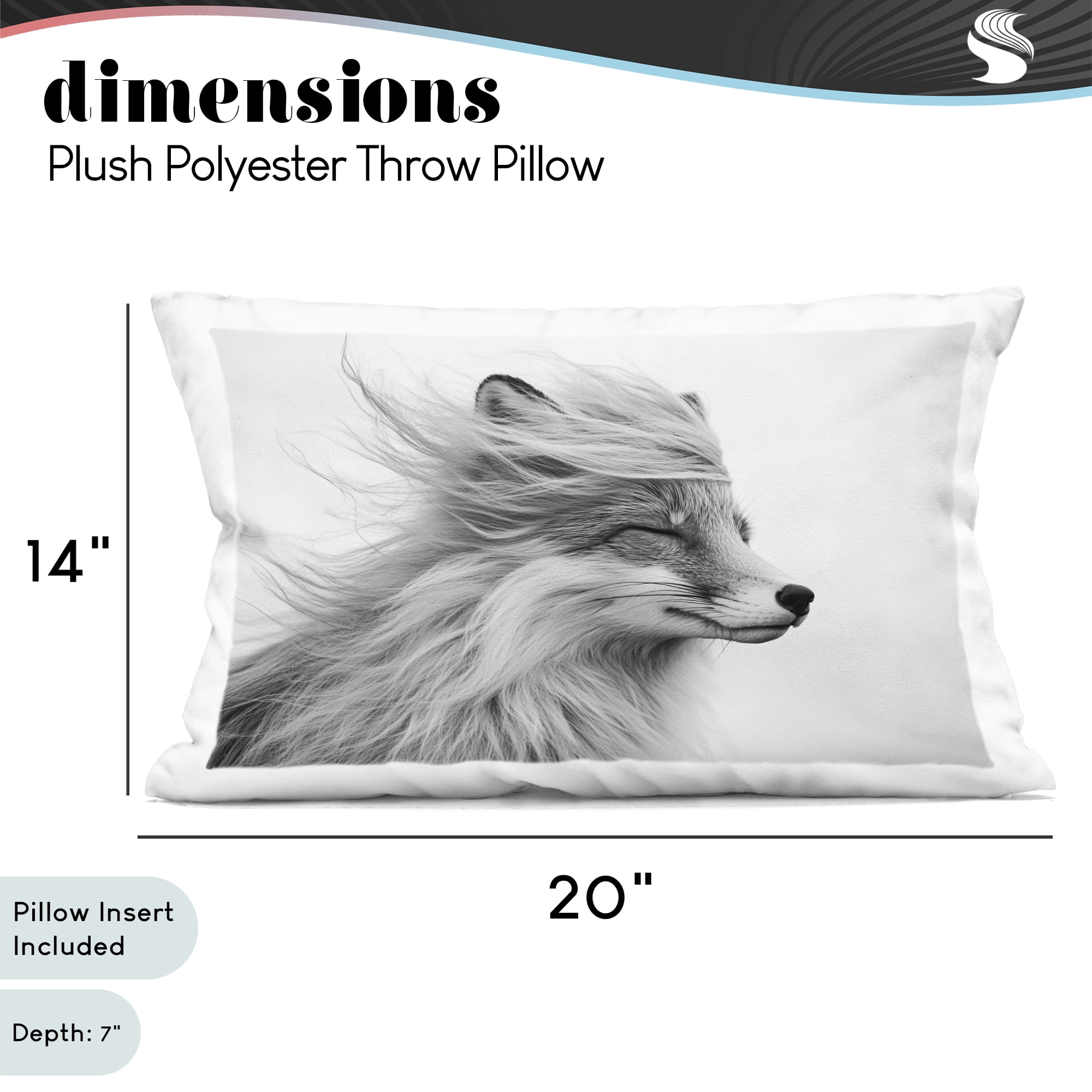 Stupell Industries Easy Breezy Fox Decorative Printed Throw Pillow, design by Tina LeCour