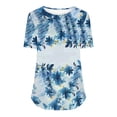 thumbnail image 6 of Women Short Sleeve Tops Dressy Big Workout Tshirts Shirts Adults Summer Clothes Outfits Women Over 50, 6 of 6