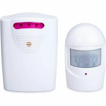 Rongsi Wireless Home Security Driveway Alarm 1 Receiver and 1 PIR Motion Sensor Detector Infrared Alarm System Kit