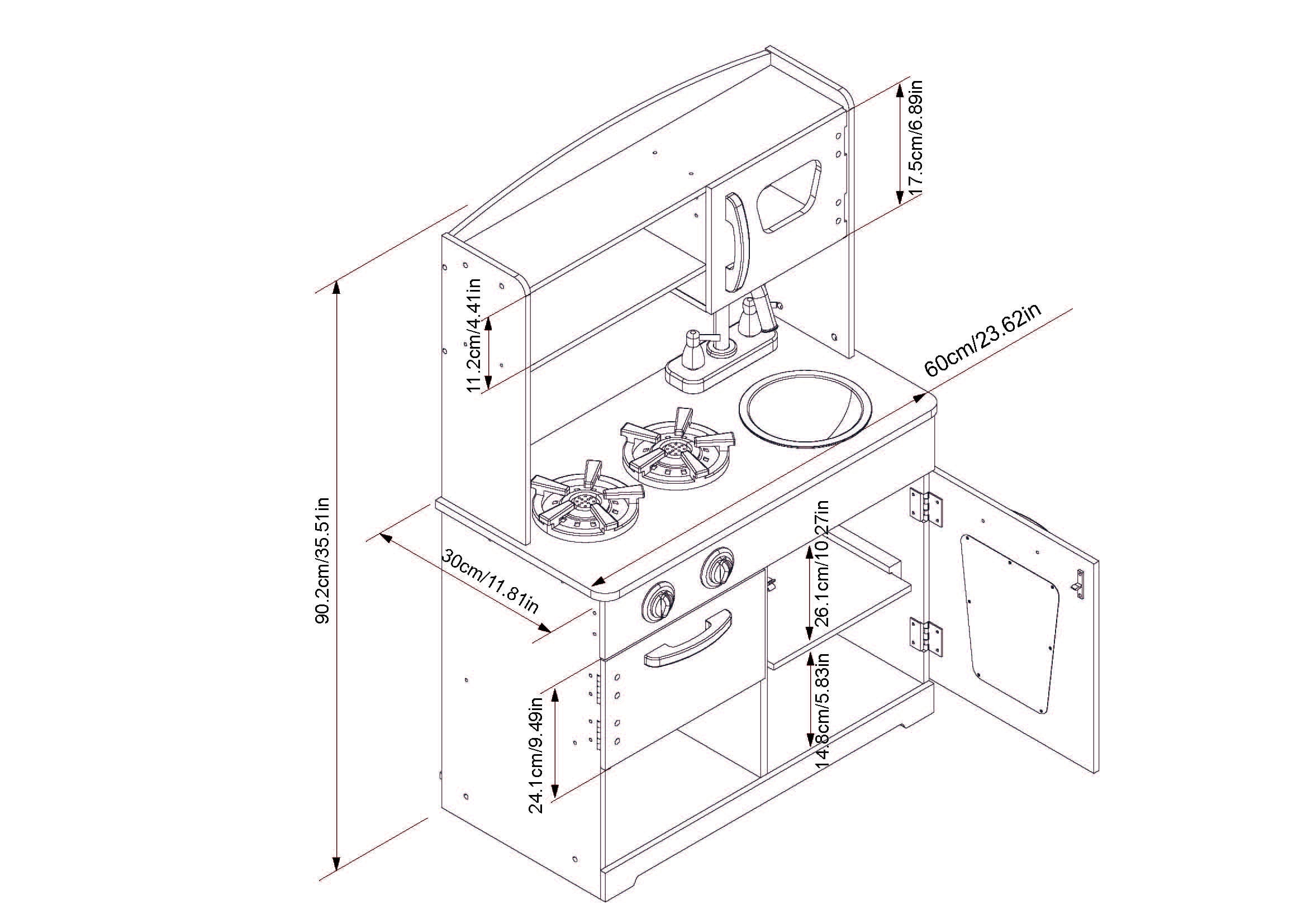 coco and michelle play kitchen