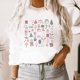 thumbnail image 5 of Mujer Casual Navidad Otoño Invierno Imprimir Sudadera Fleece Térmico O-cuello Manga larga Oversize Top Fridja fksj576, 5 of 7