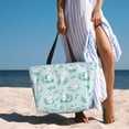 thumbnail image 6 of Xecao Rabbit And Dragonfly for versatile beach bag for women includes zipper pockets and waterproof material, ideal for vacations and adventures., 6 of 7