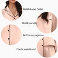 thumbnail image 6 of Avidlove Women Satin Pajama Set Silky Long Sleeve Sleepwear Soft Pj Set Button Down Nightwear S-XXL, 6 of 7
