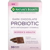 Nature's Bounty Optimal Solutions Probiotic Pieces, Dark Chocolate, 30 Ct