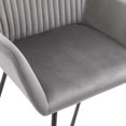 thumbnail image 5 of vidaXL Dining Chairs 6 pcs Grey Velvet, 5 of 5