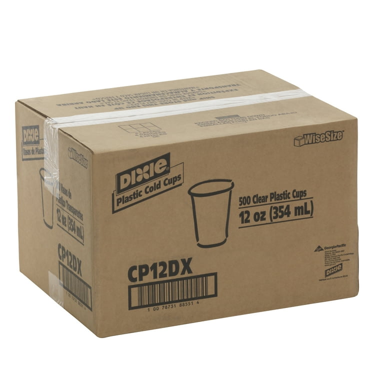 Dixie Crystal Clear Plastic Cups 9 Oz. Pack Of 50 - Office Depot
