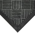 thumbnail image 4 of Rubber-Cal "Dura-Scraper Checkered" Commercial Entrance Mat - 3/8 in x 3 ft x 4 ft - Black Rubber Doormats, 4 of 6