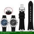 thumbnail image 3 of Correa de reloj de goma para la serie Aikon, correa de reloj deportiva de silicona resistente al agua con eslabón final de acero de liberación rápida AI6008 AI6007 AI1018 AI6038, 3 of 5