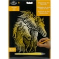 thumbnail image 1 of Royal & Langnickel(R) Gold Foil Engraving Art Kit 8"X10"-Horses - GOLDFL-20, 1 of 2