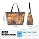 thumbnail image 4 of Fotbe Hand Drawn Vintage Coffee Bolsa de Viaje para Playa - Resistente al Agua, Bolsa Tote de Gran Capacidad y Ligera con 7 Bolsillos para Mujeres y Hombres, 4 of 7