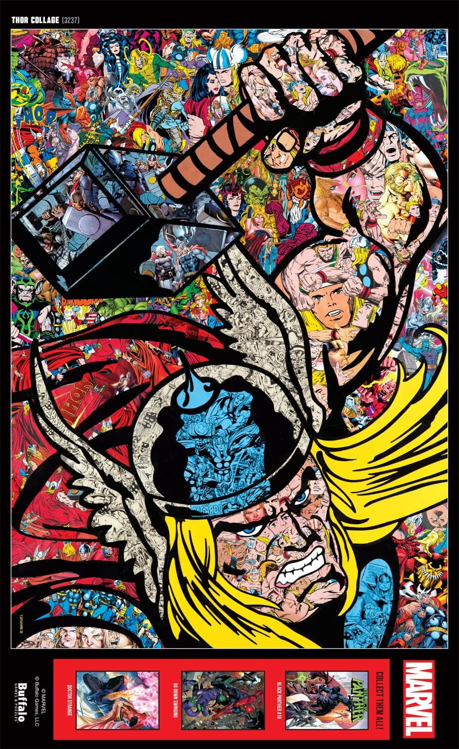 Buffalo Games 500-Piece Marvel Thor Collage Jigsaw Puzzle