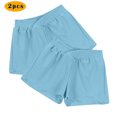 thumbnail image 2 of fatyb Women's 2 Pack Shorts Crossover Athletic Sports Running Shorts Workout Elastic Waist Casual Shorts, 2 of 7