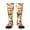 2 Black-2, variant on Burger print thigh-high socks, crafted for both men and women with a stretchy, high-opaque design perfect for daily wear