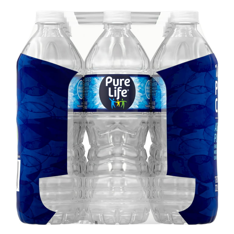 Pure Life, Purified Water, 8 Fl Oz, Plastic Bottled Water, 24 Pack