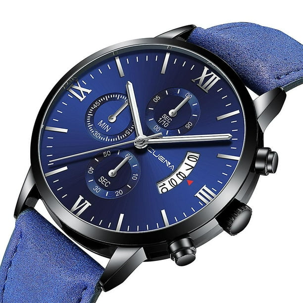Montres de mode Hommes Bracelet en cuir Montre bracelet quartz