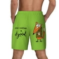 thumbnail image 4 of Haiem Drink Coffee And Do Good Mens Swim Trunks with Compression Liner 2 in 1 Swimming Shorts Stretch Swimwear Quick Dry,Board Shorts-3X-Large, 4 of 9