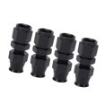 thumbnail image 1 of AN6 Coupler, 4PCS Rustproof AN6 Adapter Straight Black Anodized  For Liquid Gas Diesel Oil 3/8in, 1 of 8