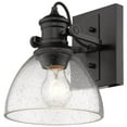 thumbnail image 1 of Beaumont Lane Seeded Glass Vanity Light in Black, 1 of 5