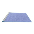 thumbnail image 2 of Ahgly Company Machine Washable Indoor Square Abstract Blue Contemporary Area Rugs, 6' Square, 2 of 4