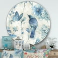 thumbnail image 2 of Designart 'Indigold Bird Cottage Family I' Art Mural Rond en Métal Style Ferme - Disque de 36, 2 of 5