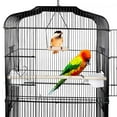 thumbnail image 7 of ZENSTYLE 59.3'' Bird Cage with Rolling Stand Wrought Iron Birdcage Medium Pet House, 7 of 7