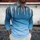 thumbnail image 1 of Blusa y camisa de manga larga con cuello vuelto para hombre, jersey con cremallera, color liso, solapa, blusa de manga larga con cuello vuelto, blusa para hombre, blusa de poliéster, 1 of 5
