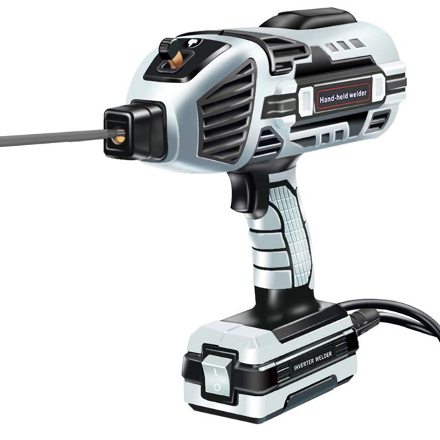 1pc Handheld Welding Machine,Portable ARC Welder Gun 110V Handheld Stick ARC Welder IGBT Inverter For 3/32"-1/8" Wire Rod With Electric Welder Machine