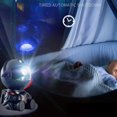 thumbnail image 4 of Proyector de astronauta Luz nocturna Cielo estrellado Decoración del hogar (Estrella de abrazo negro), 4 of 5