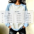 thumbnail image 3 of LUVDA Women's Raglan Stripe Crew Neck Sweatshirt Contrasting Sleeves Relaxed Fit Fall Pullover, 3 of 5