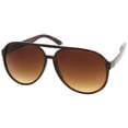 thumbnail image 3 of sunglassLA - Retro Large  Blue Blocking Lens Aviator Sunglasses 60mm - 60mm, 3 of 5