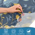 thumbnail image 5 of Yayeee Kitchen Curtains Tier Set of 2 Light Filtering 57"x24" Over Sink Window Panels, Yellow Forest Pattern, 5 of 7