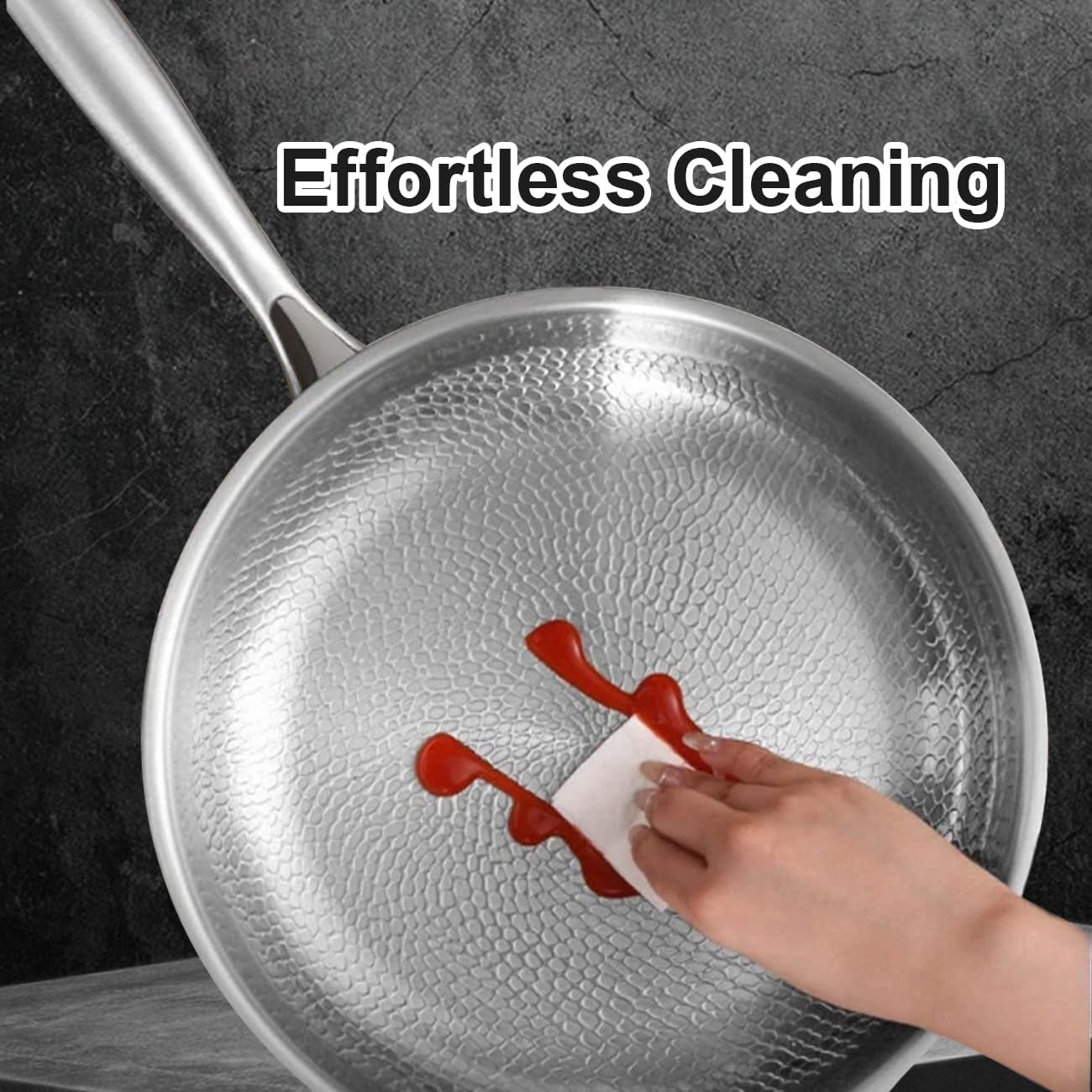 Titanium Fry Pan Non Stick Frying Pans with Lids Induction Compatible Egg Frying Pan for Ease of Cleaning Titanium Cooking PanTitanium,11 inch