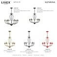 thumbnail image 3 of 42905-68 Livex Lighting Katarina - 5 Light Chandelier In Transitional Style-23 Inches Tall and 23 Inches Wide-Shiny Black Finish    -Traditional, 3 of 8