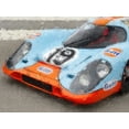 thumbnail image 4 of Stephen Chambers 24x19 Gold Ornate Wood Framed With Double Matting Wall Art Titled - Porsche 917 Gulf 12, 4 of 6