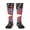2 Black-2, variant on Womens Thin Blue Line Tennessee Flag Knee High Socks Comfy Thermal Boot Long Socks