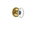 thumbnail image 5 of Grandeur Solpro_Psg_238 Soleil Solid Brass Rose Passage Door Knob Set - Nickel, 5 of 6
