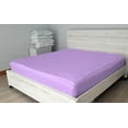 thumbnail image 3 of DNG Creations Zipper Fitted Sheet 15 Inch Deep Pocket ( Includes - 2 Sheet has Zipper & 1 Fitted Sheet Base ) - Queen (60x80) Size 100% Egyptian Cotton ( Solid Lilac Colour ), 3 of 9