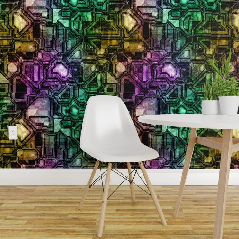 Bold Dark Gaming Wall Mural - Peel and Stick or Non-Pasted