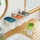 thumbnail image 3 of Island BlueToothbrush Holder Pasta de dientes Estante de almacenamiento Dispensador Organizador de baño, 3 of 5