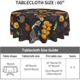 thumbnail image 2 of Halloween Table Cloth Round Table Cover Wrinkle Resistant Waterproof Tablecloth 60 Inch Washable for Kitchen Party Picnic Pumpkin4, 2 of 6