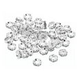 thumbnail image 1 of Unique Bargains 6mm Spacer Beads, 200pcs Bead Spacers Rhinestone Round Bulk Beads Wave for Jewelry Making Necklaces, Silver, 1 of 5