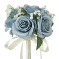 thumbnail image 6 of YWMJZEU Bridal Wedding Bouquet Bride Bouquet Floral Centerpieces, Artificial Flowers for Blue, 6 of 9