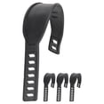 thumbnail image 1 of Miangastore Design Élastique Réglable Caoutchouc Noir 4 Pcs 12.8X2.2X0.2In, 1 of 8