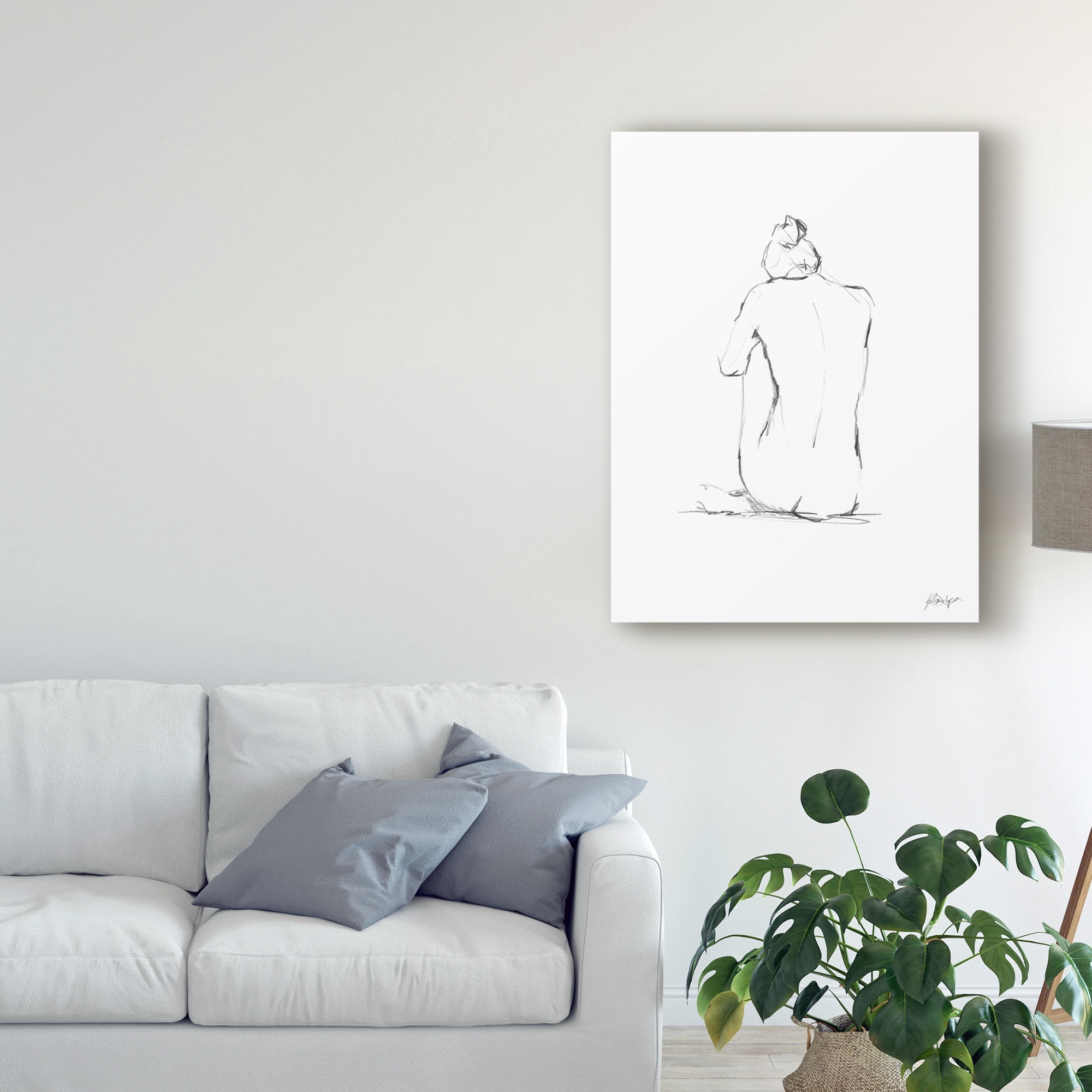 Figure Contour IV' Canvas Art by Ethan Harper