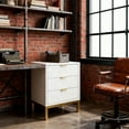 thumbnail image 2 of Modern Nightstand, 25.8" Tall Bedside Table with 3 Drawers, 2 of 12