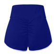 thumbnail image 5 of Bibifish Womens Shorts High Waist Slim Fit Shorts Ruched Detail Soft Stretchy Breathable Lightweight Casual Gym Yoga Sports Shorts, 5 of 5