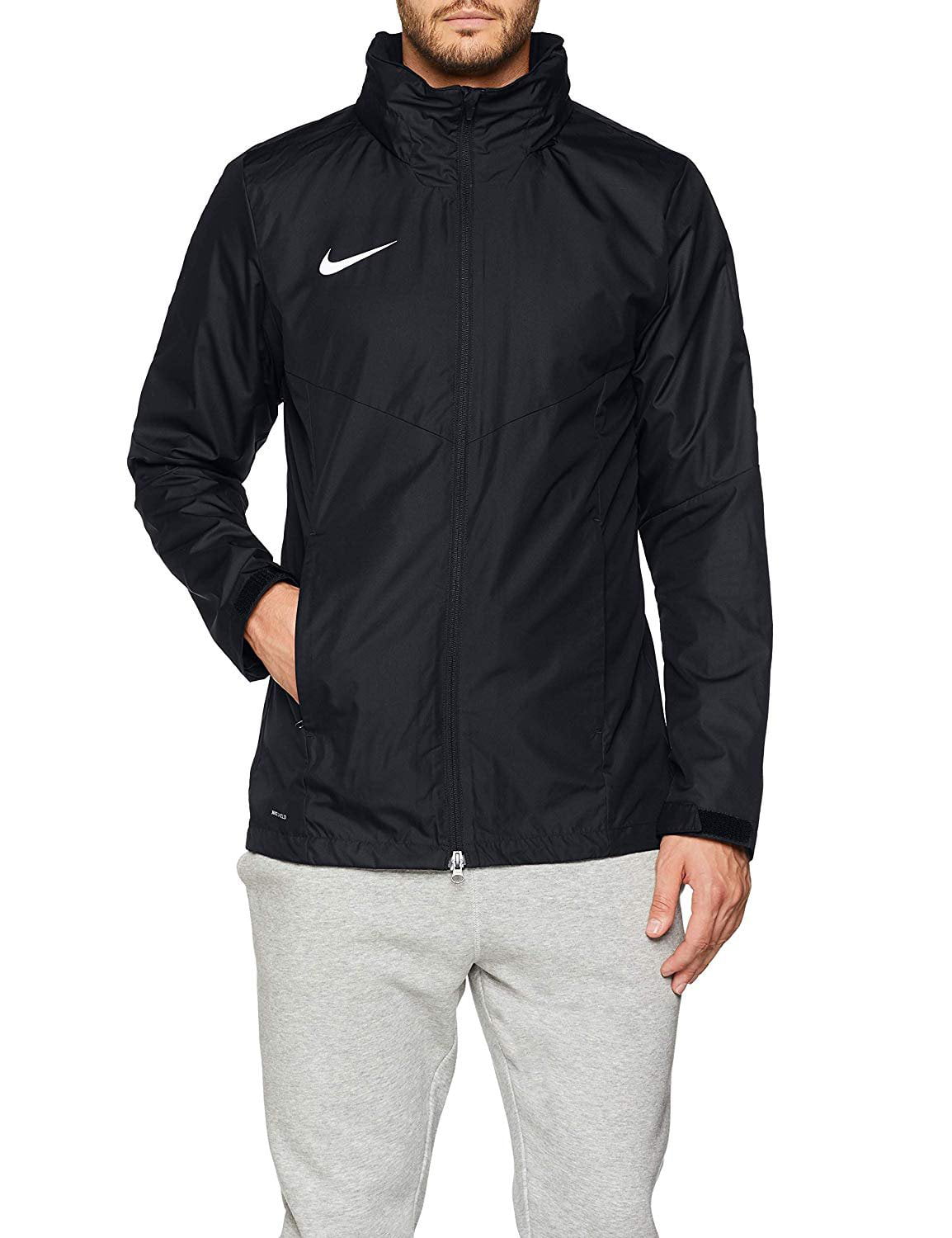 Nike Academy 18 Men's Rain Jacket 893796-010 (Black/White, Large ...