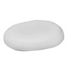 DMI 18" x 15" x 3" Foam Contoured Ring Cushion Polyester/Cotton Cover White 513-8018-1900