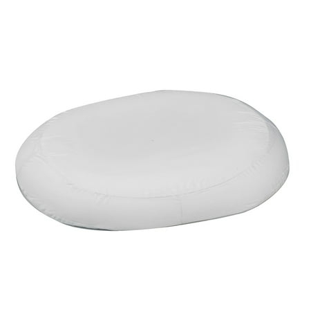 DMI 18" x 15" x 3" Foam Contoured Ring Cushion Polyester/Cotton Cover White 513-8018-1900